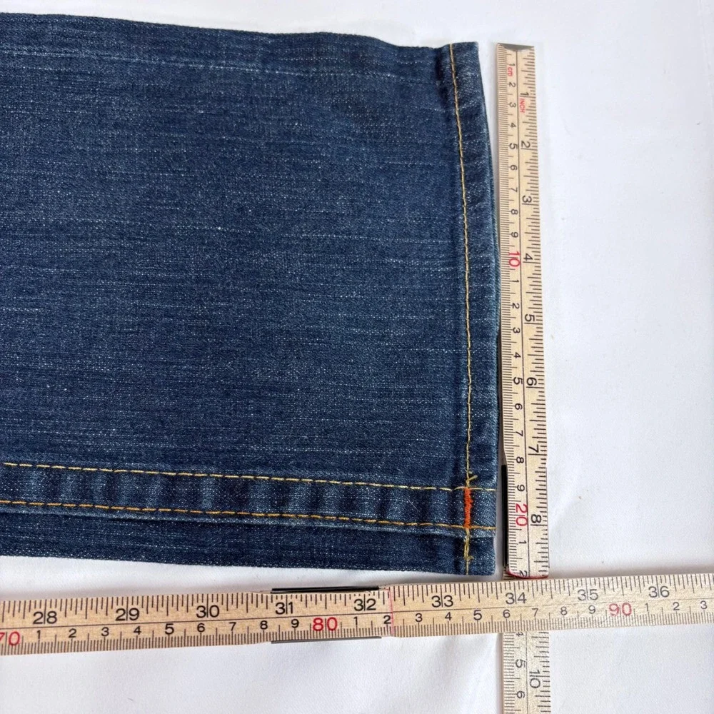 True Religion Bobby Jeans Blue Straight Leg Dark Wash Made in USA 31x33
